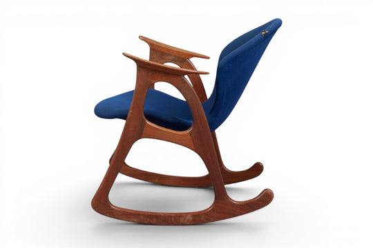 RARE ORGANIC TEAK ROCKING CHAIR BY AAGE CHRISTIANSEN