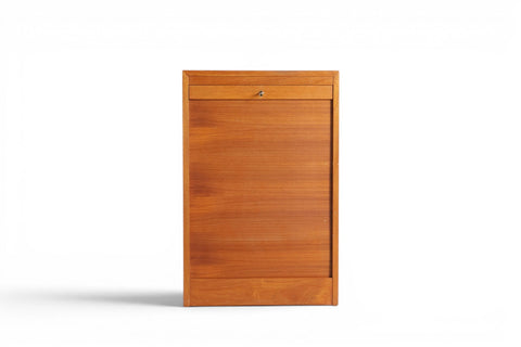 1960s Danish modern teak file cabinet — mid century Scandinavian storage
