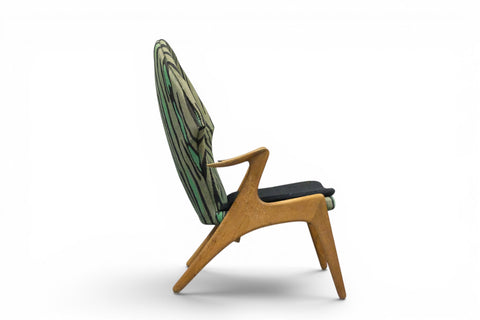 side profile - 1950s Danish mid century modern lounge chair