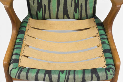 back view - 1950s Danish mid century modern lounge chair
