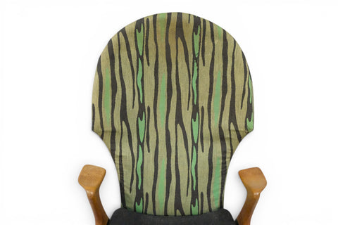 close-up of tapered legs - 1950s Danish mid century modern lounge chair
