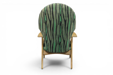 low angle view - 1950s Danish mid century modern lounge chair