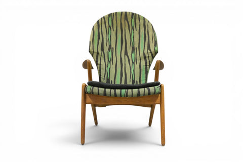 full silhouette view - 1950s Danish mid century modern lounge chair