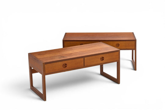 PAIR OF 1960s TEAK HALL FURNITURE VARIE BY ARNE WAHL IVERSEN FOR IKEA