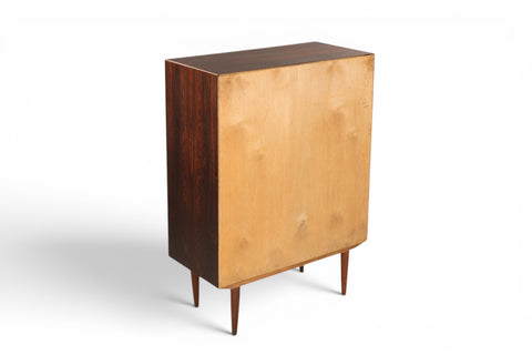 open drawer detail - 1960s Danish mid century rosewood chest of drawers