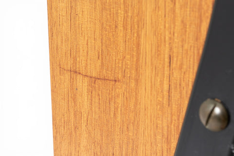 full height view - 1960s Swedish mid century teak bookcase