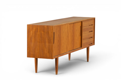 Trento sideboard interior storage view - 1960s Swedish scandinavian