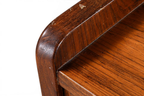 Rosewood cabinet full room setting view - 1960s Swedish mid century modern