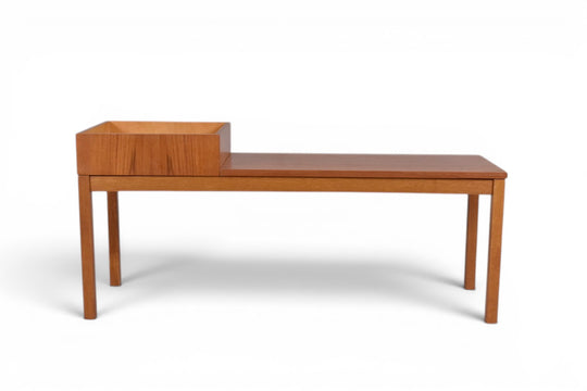 SWEDISH MODERN TELEPHONE BENCH IN TEAK