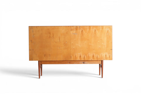 Teak sideboard angled view - 1960s Danish mid century modern