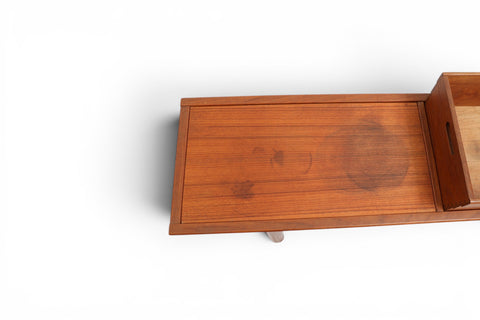 Multiflex bench slatted teak top detail - Norwegian mid century modern
