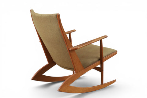 Model 97 rocking chair side profile - mid century modern Danish