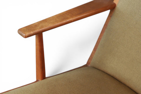 Model 97 rocking chair teak frame curve detail - mid century modern Danish