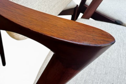 SET OF FOUR KAI KRISTIANSEN MODEL 42 DINING CHAIRS IN ROSEWOOD