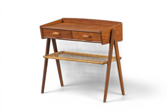 SØREN RASMUSSEN DOUBLE HALLWAY CHEST IN TEAK + CANE