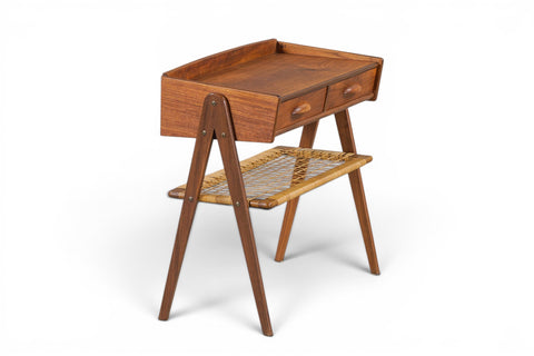 Søren Rasmussen double hallway chest cane door detail - 1960s Danish mid century modern