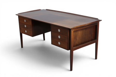 Top surface of rosewood desk - 1960s Denmark mid century modern