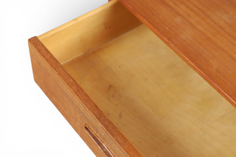 Side angle of teak four-drawer chest - mid-20th century Swedish modern