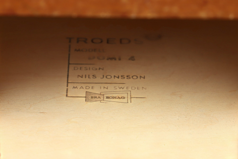 Top surface detail of teak chest of drawers - mid-20th century Swedish modern