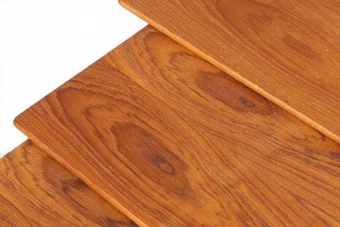 Top surface of teak chest of drawers - mid-20th century Swedish modern