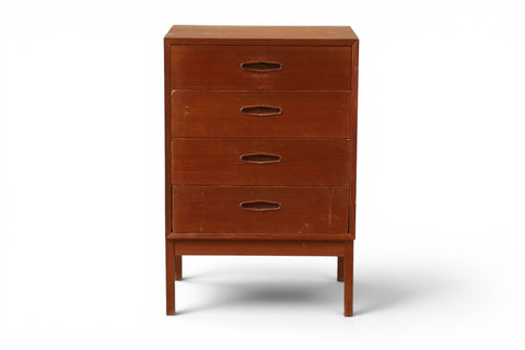 Cane top detail of nesting table - mid-20th century Danish modern
