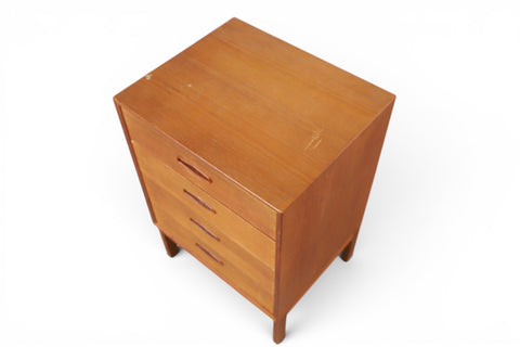 Atomic leg base detail of nesting tables - mid-20th century Danish modern