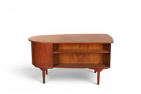Drawer front detail of writing desk - 1950s-60s Danish modern
