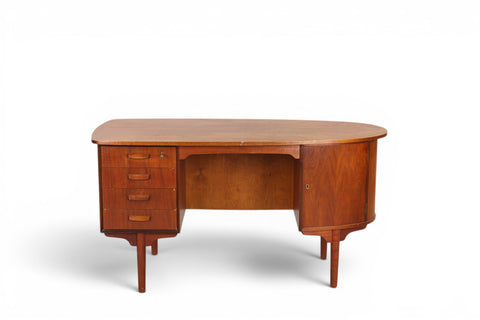 Close-up of desk edge and joinery - 1950s-60s Danish modern