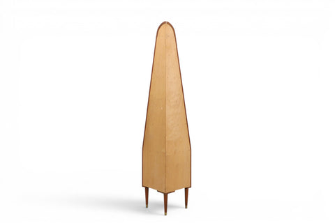 Close-up of corner shelf base — 1950s-60s Danish modern