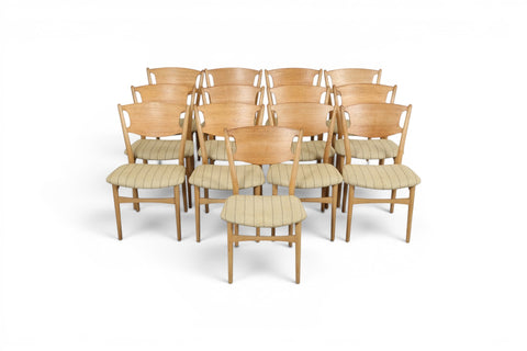 Side profile of Helge Sibast dining chair — 1950s Danish modern