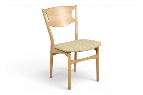 Detail of wool upholstered seat — 1950s Danish modern