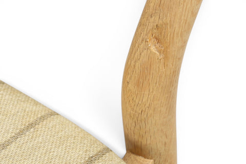 Close-up of oak frame and joinery — 1950s Danish modern