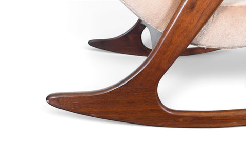 Vintage Adrian Pearsall Model 812 organic walnut rocking chair, 1960s, view 5