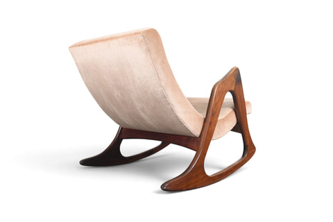Vintage Adrian Pearsall Model 812 organic walnut rocking chair, 1960s, view 6