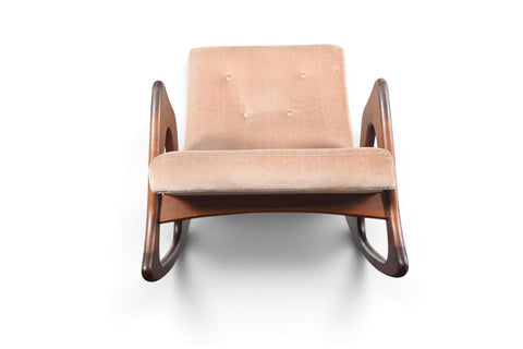 Vintage Adrian Pearsall Model 812 organic walnut rocking chair, 1960s, view 9