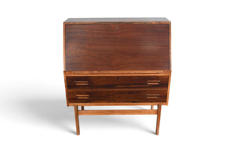 Vintage Arne Wahl Iversen Model 68 rosewood secretary desk, 1960s, view 2