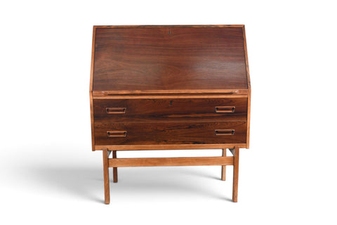 Vintage Arne Wahl Iversen Model 68 rosewood secretary desk, 1960s, view 1