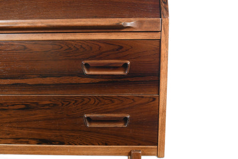 Vintage Arne Wahl Iversen Model 68 rosewood secretary desk, 1960s, view 3