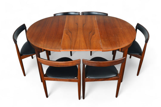 HANS OLSEN "ROUNDETTE" DINING TABLE + SIX CHAIRS IN TEAK #2