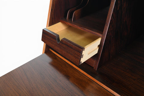 Vintage Arne Wahl Iversen Model 68 rosewood secretary desk, 1960s, view 9