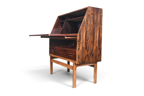 Vintage Arne Wahl Iversen Model 68 rosewood secretary desk, 1960s, view 10