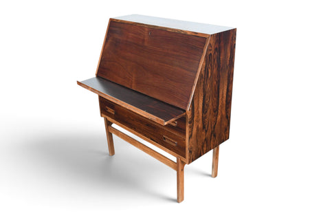 Vintage Arne Wahl Iversen Model 68 rosewood secretary desk, 1960s, view 12