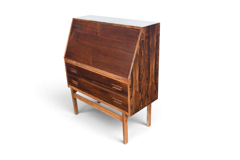 Vintage Arne Wahl Iversen Model 68 rosewood secretary desk, 1960s, view 13