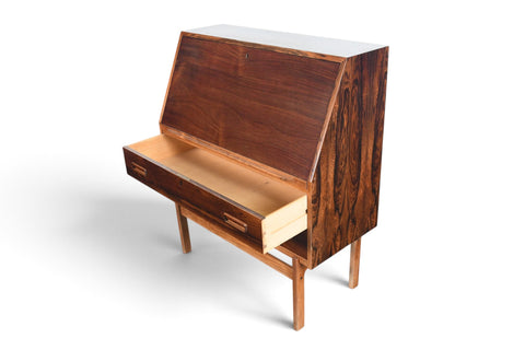 Vintage Arne Wahl Iversen Model 68 rosewood secretary desk, 1960s, view 14