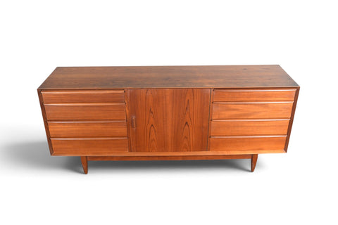 Vintage Svend Åge Madsen thirteen drawer teak dresser, 1960s, view 2
