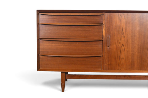 Vintage Svend Åge Madsen thirteen drawer teak dresser, 1960s, view 3
