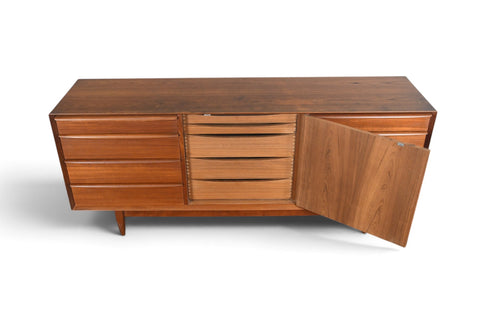 Vintage Svend Åge Madsen thirteen drawer teak dresser, 1960s, view 5