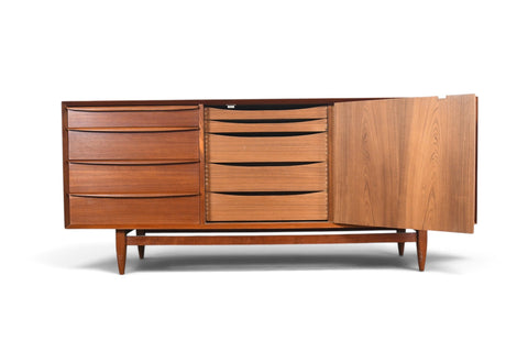 Vintage Svend Åge Madsen thirteen drawer teak dresser, 1960s, view 6