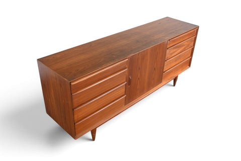 Vintage Svend Åge Madsen thirteen drawer teak dresser, 1960s, view 7