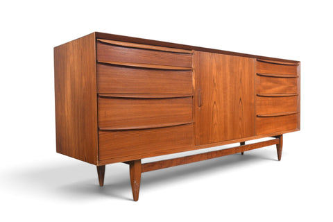 Vintage Svend Åge Madsen thirteen drawer teak dresser, 1960s, view 8